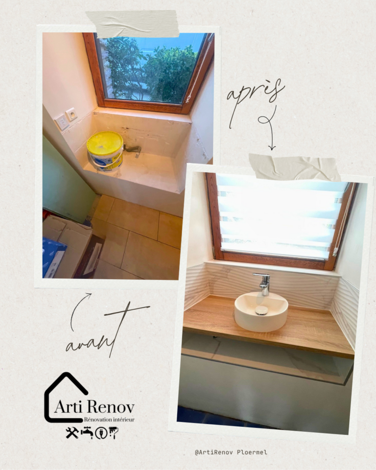 renovation vasque lavabo ploermel